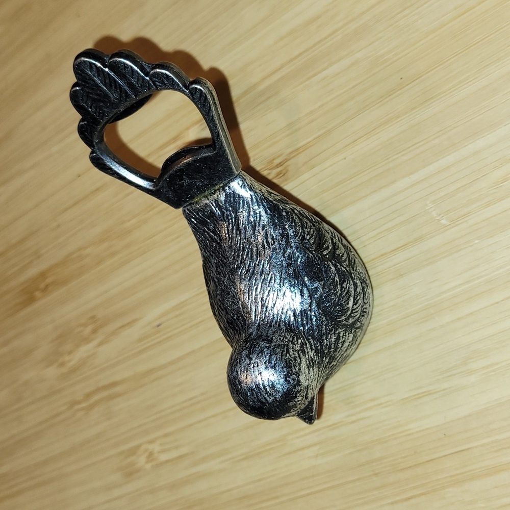 Pewter colored Bird Bottle Opener